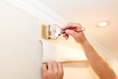 Pose de papier peint à Cudot — revêtements muraux et toiles de verre